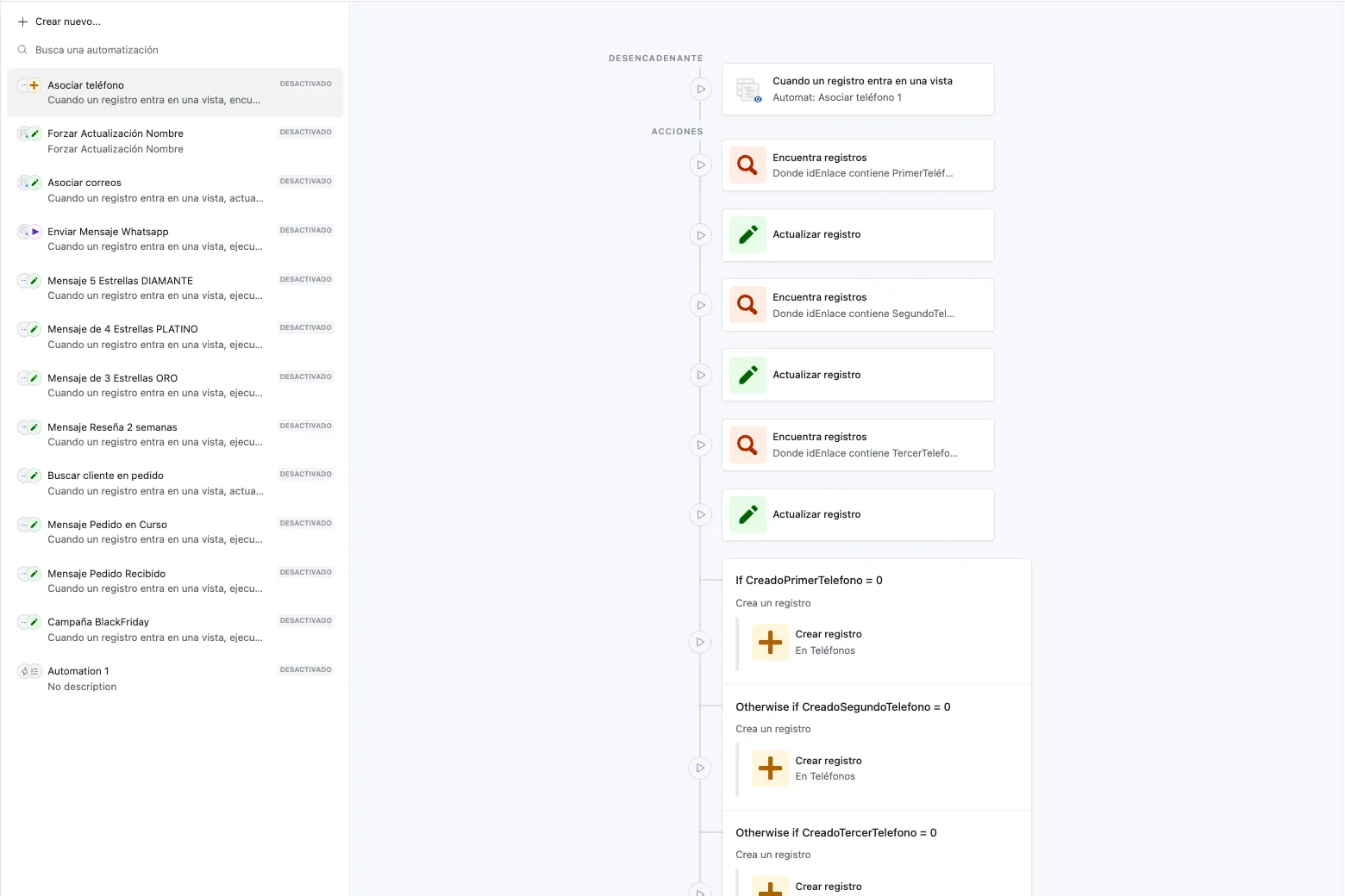 Automatizaciones de mensajes en Airtable