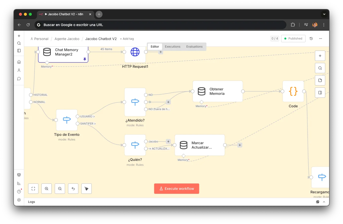 Pre-filtrado de eventos en n8n
