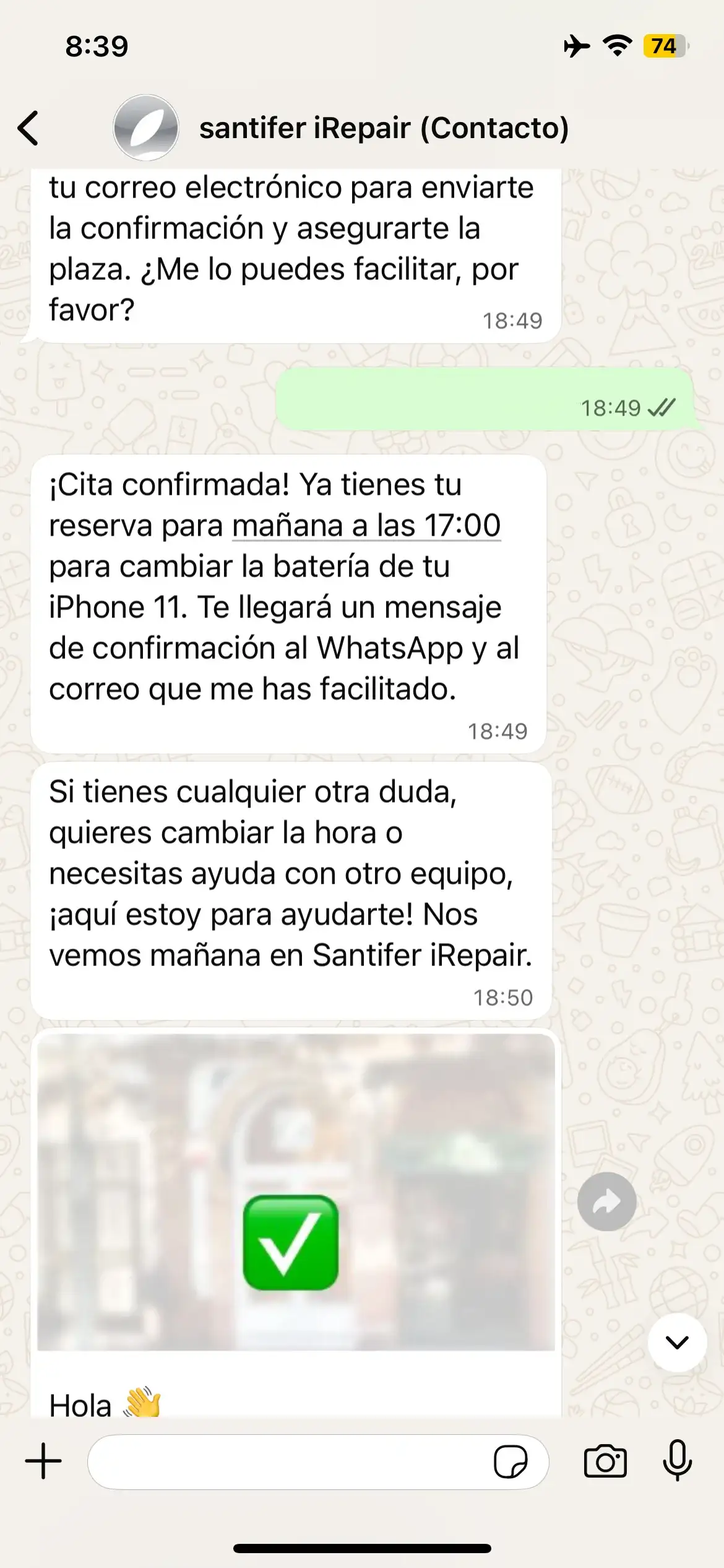 Reserva con refinamiento: "no, mejor el jueves" → nueva búsqueda