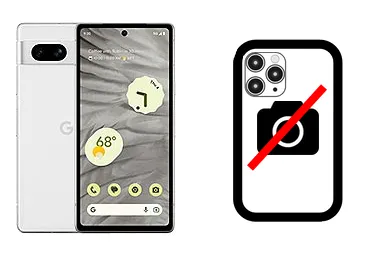 Overlay de cámara trasera — Pixel 7a